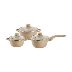 Kochtopfset Magnus Beige, 6-Teilig 