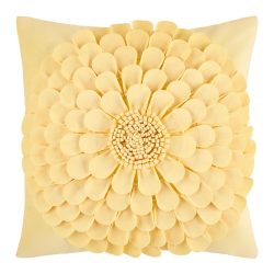 Zierkissen Flora Gelb Ca. 45x45cm  45/45 cm 