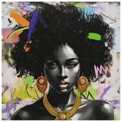 Keilrahmenbild Eshe Multicolor Ca. 100x100cm 100/100/3 cm 