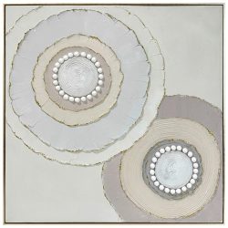 Keilrahmenbild Adele Grau/beige Ca. 102x102cm 102/102/4,5 cm 