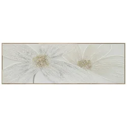 Keilrahmenbild Lucie Grauweiss Ca. 152x52cm 