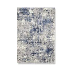 Webteppich Malik 3 In Blau/grau Ca. 160x230cm 160/230 cm 