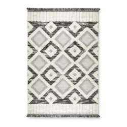 Webteppich Selma 2 In Grau/weiss Ca. 120x170cm 120/170 cm 