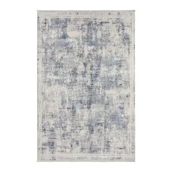 Webteppich Isvind Creme/hellblau Ca. 80x150cm 80/150 cm 