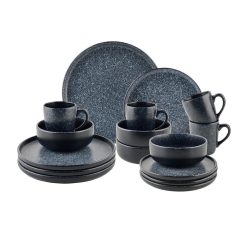 Kombiservice Granite Dunkelgrau, 16-Teilig 