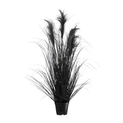 Kunstpflanze Pampasgras I In Schwarz Pampasgras 92 cm 