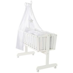 Wiegenset In Weiss, 4-Teiliges Set  