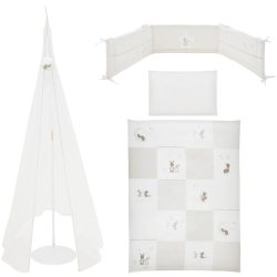 roba Kinderbettgarnitur 4tlg. 100x135cm Fox&Bunny - weiß - Gr.100x135 cm