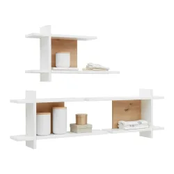 Wandregal Luna White In Weiss/eiche Ca. 68x38x15cm 68/38/15 cm 