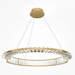 Ring LED Design Kristall-Pendellampe „Krone“ Maytoni