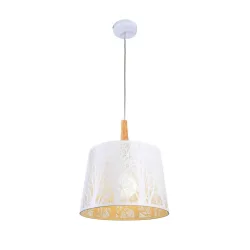 Pendelleuchte Lantern Weiss Max. 60 Watt 35/40 cm  