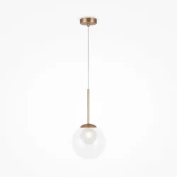 Pendelleuchte Basic Form Goldfarben Max. 20 Watt 20/64,1 cm  