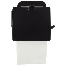 Toilettenpapierhalter Aus Metall In Schwarz 14/12,5/7 cm 