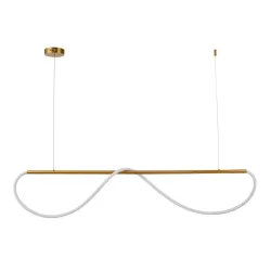 Led-hängeleuchte Lp-2345/1p M Gd Meleca M Gold 160/15/130 cm  