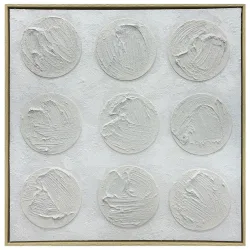 Leinwandbild Vida Weiss/hellgrau Ca. 80x80 80/80/4.3 cm 