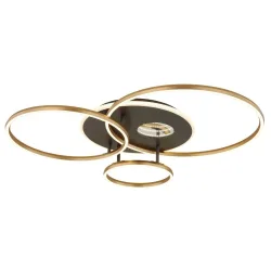 Deckenlampe 3D INVERTINA variable Intensität 70cm 54W goldfarben