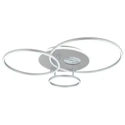 Deckenlampe 3D INVERTINA variable Intensität 70cm 54W silberfarben
