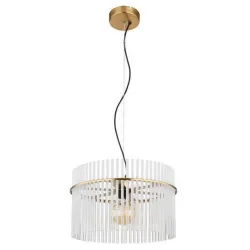 Hängelampe GORLEY 40x150cm 60W goldfarben