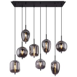 mutoni - Hängeleuchte Blacky Metall  8xE14, One Size, Multicolor