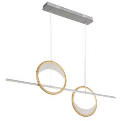 Led-hängeleuchte Umbra Silber-/goldfarben Max. 40 W 120.4/10.5/120 cm  