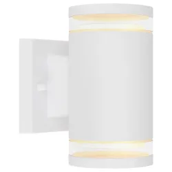 Aussenwandleuchte Alcala B: 10 Cm Weiss  