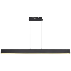 Led-hängeleuchte Verena L: 121 Cm Schwarz Matt 121/8/120 cm  