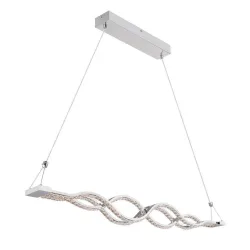 Led-hängeleuchte Pilla L: 95 Cm Chromfarben 95/7/140 cm  