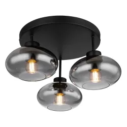 Deckenleuchte Shaun In Schwarz Max. 40 Watt 40/24 cm  