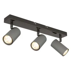 Strahler Robby Grau/schwarzchrom Max. 35 Watt  41/10/12 cm 