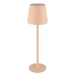Akku-tischleuchte Vannie Rosa/weiss Max. 3 Watt  