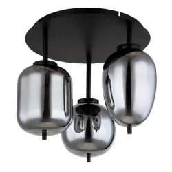 mutoni - Deckenleuchte Blacky Metall  matt 3xE14 46x46x36, One Size, Multicolor