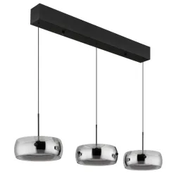 Hängelampe LIVION 85x120cm 30W schwarz