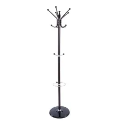 Garderobenständer B992284-7 Alex Chromfarben, Dunkelbraun 37/182 cm 