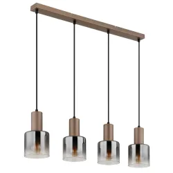 Hängelampe WALTON 78x150cm 40W kaffeefarben