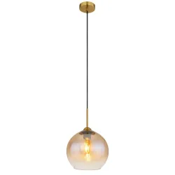 Hängeleuchte Jamessa Messingfarben Max. 60 Watt 25/25/120 cm  