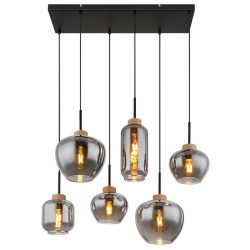 Hängeleuchte Matt Naturfarben/schwarz Max.40watt 80/40/120 cm  