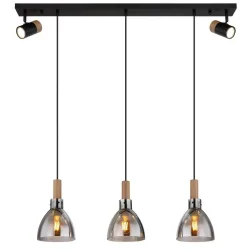 Hängeleuchte Mattea Schwarz Max. 9 Watt 97/16/120 cm  