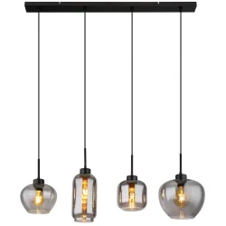 Hängeleuchte Matt Schwarz Max. 40 Watt 99.5/24/120 cm  