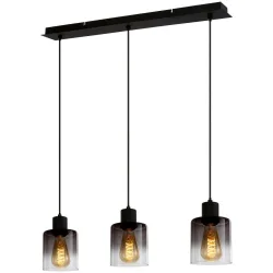 Hängeleuchte Estelle In Schwarz Max. 25 Watt 64/12/120 cm  