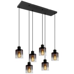 Hängeleuchte Estelle In Schwarz Max. 25 Watt 77/18/120 cm  