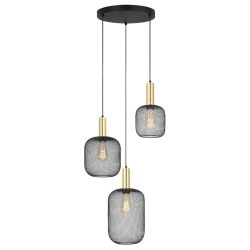 Hängeleuchte Drato Schwarz Max. 25 Watt 39/34/120 cm  