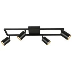 Deckenleuchte Rit Schwarz Max. 25 Watt  60/12/15.5 cm 