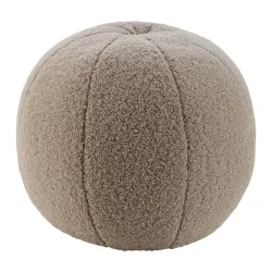 Pouf Ted Taupe Ø Ca. 45cm Taupe Textil Taupe 