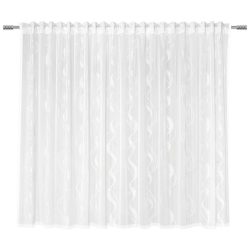 Tagesvorhang Wave Weiss Ca. 300x175cm transparent  300/175 cm 