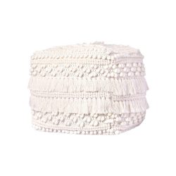 Pouf Pouf Bohist 325 Natural Creme Textil 