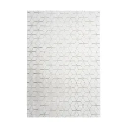 Teppich Vivica 125 Weiss / Taupe 120/160 cm 