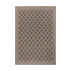 Flachwebeteppich Splash 300 Braun / Creme 80/150 cm 