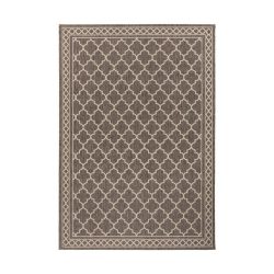 Flachwebeteppich Splash 300 Braun / Creme 160/230 cm 