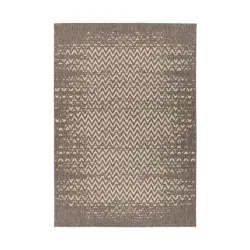 Flachwebeteppich Splash 600 Braun / Creme 120/170 cm 