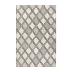 Flachwebeteppich Splash 800 Creme / Grau 120/170 cm 